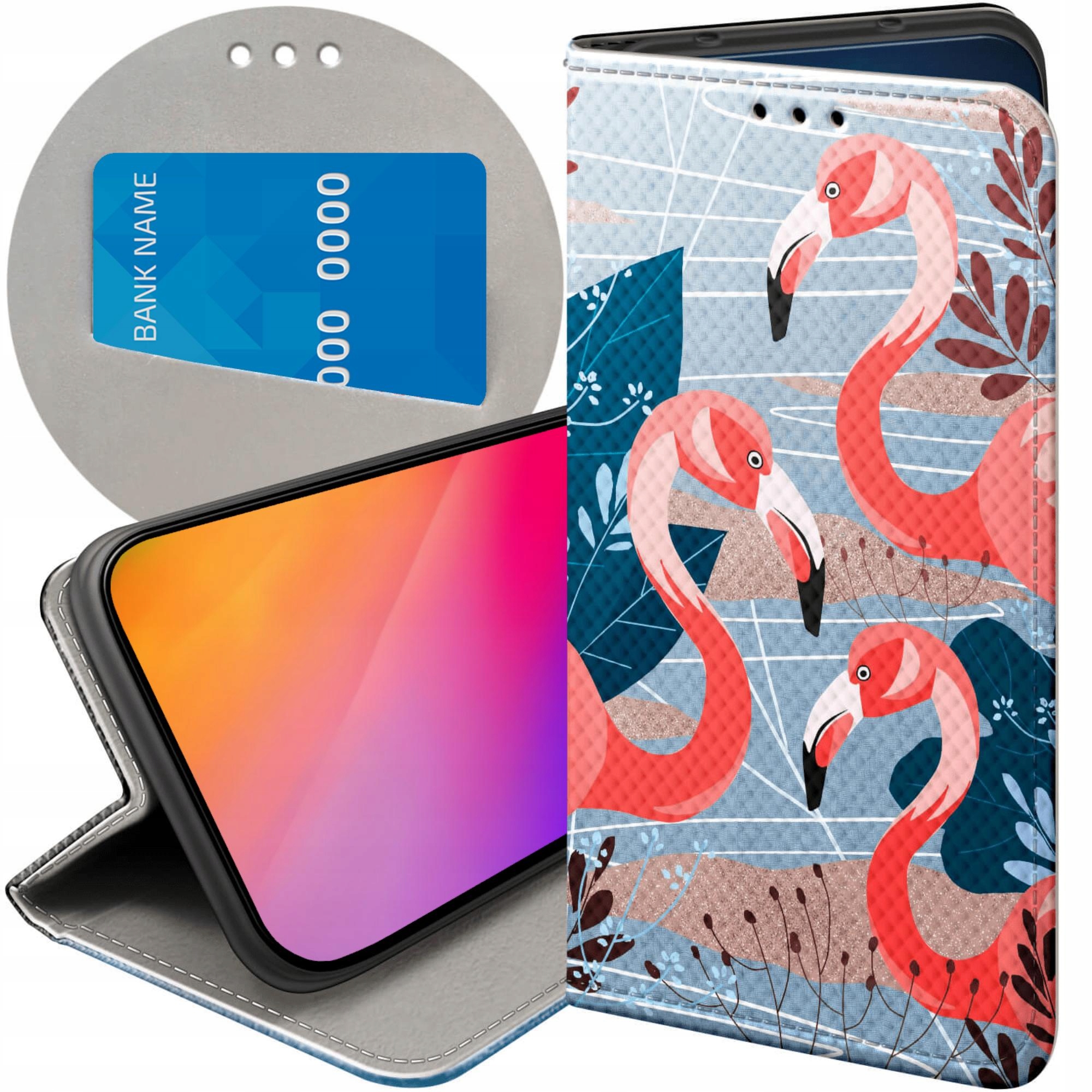 Etui Do Samsung Galaxy S22 Plus S22 Pro Flaming Flamingi Ptaki