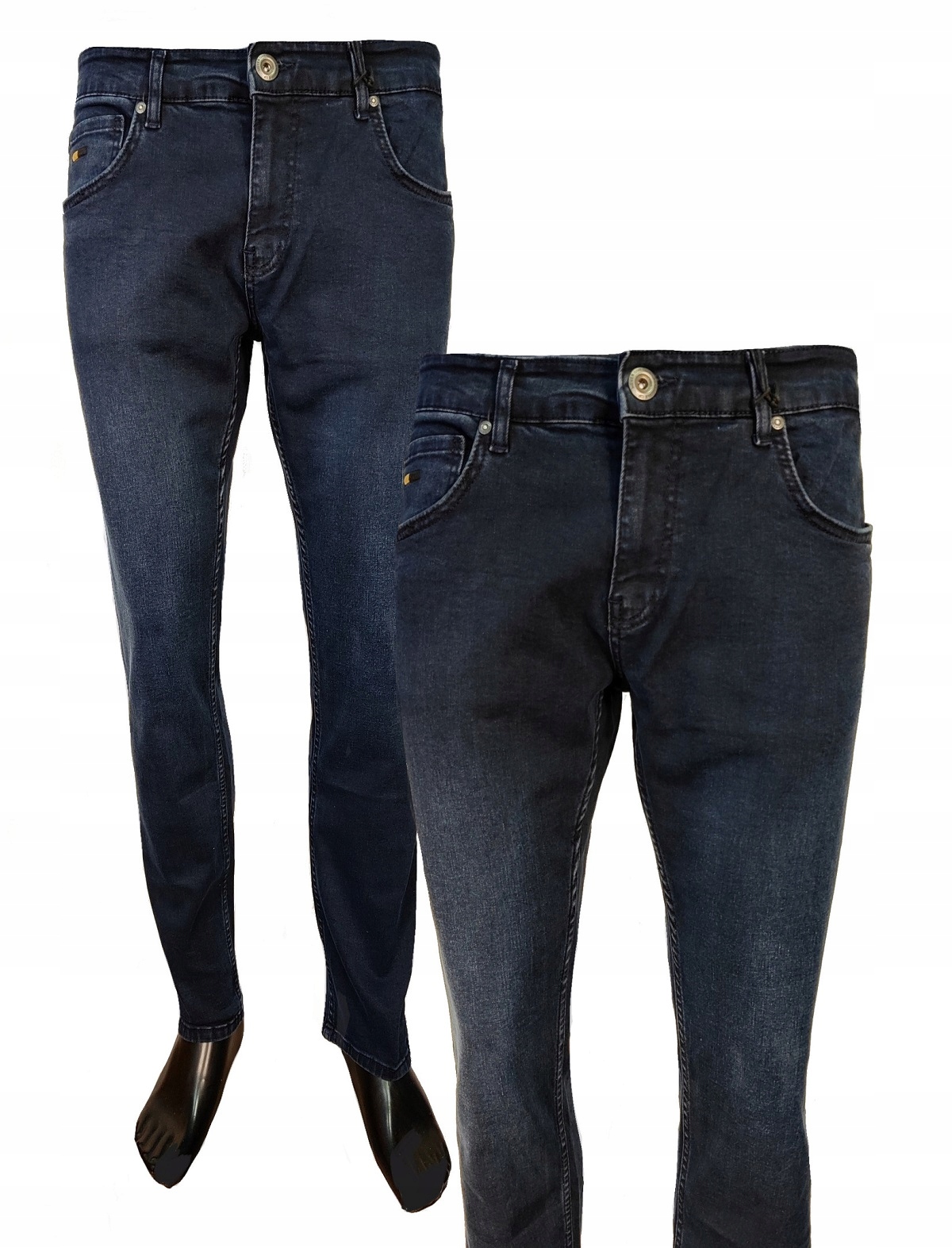 Pánské kalhoty tmavě námořnická modrá s elastanem regular 31 Anagre