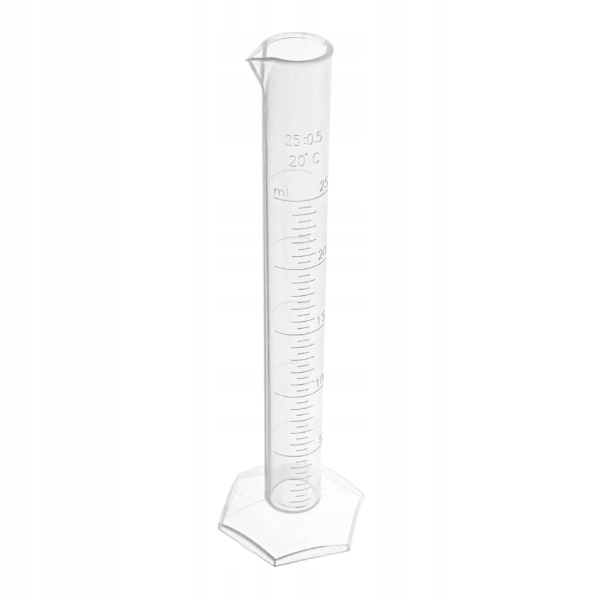 Menzurka Plastikowa Cylinder Miarowy 250 ml Z Stopką Podziałką