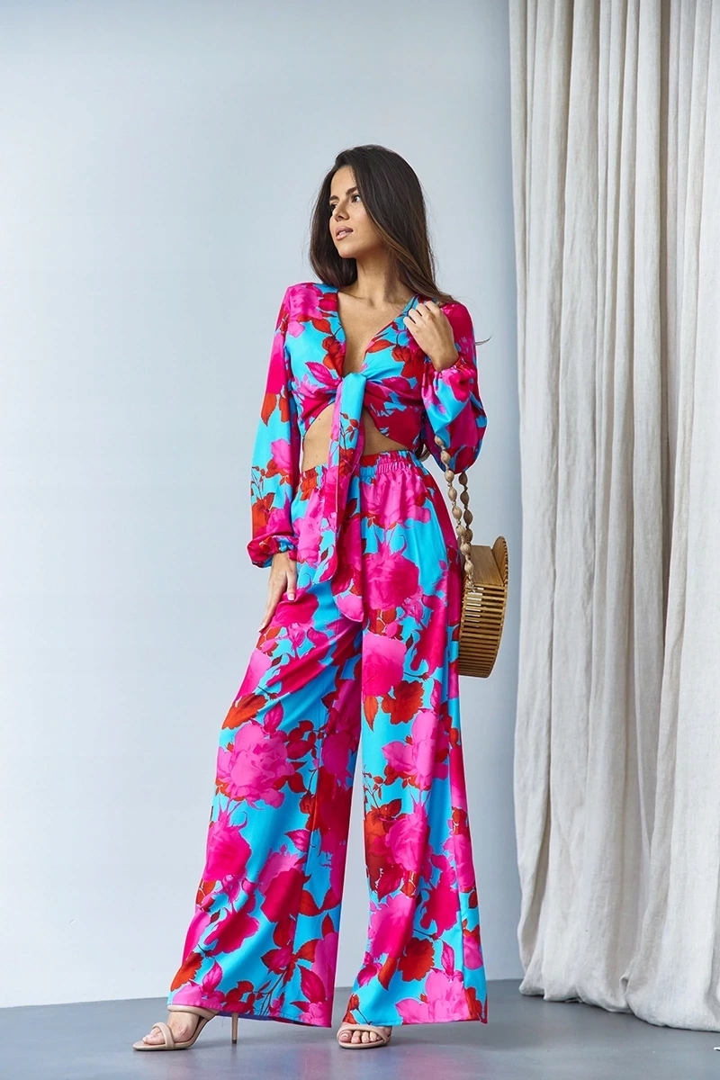 Komplet Halenka A Kalhoty 8175 Modrý L (40)