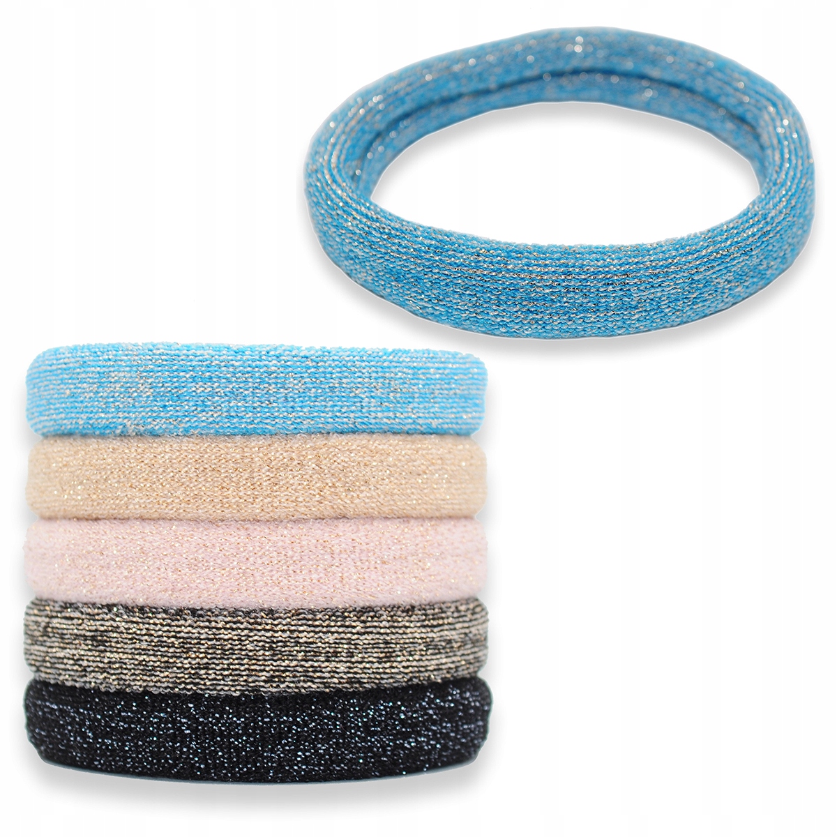 6x GUMKI GUMKA DO WŁOSÓW KOLOR ELASTYCZNA MOCNA BEZ ŁĄCZEŃ KUCYK WARKOCZ Okazje uniwersalny