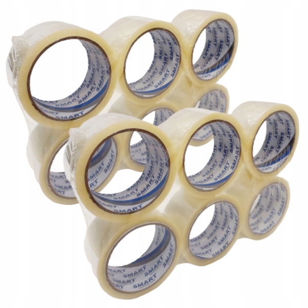 BEZBARWNA TAŚMA KLEJĄCA PAKOWA dł.60m szer.48mm SMART Długość 60 m