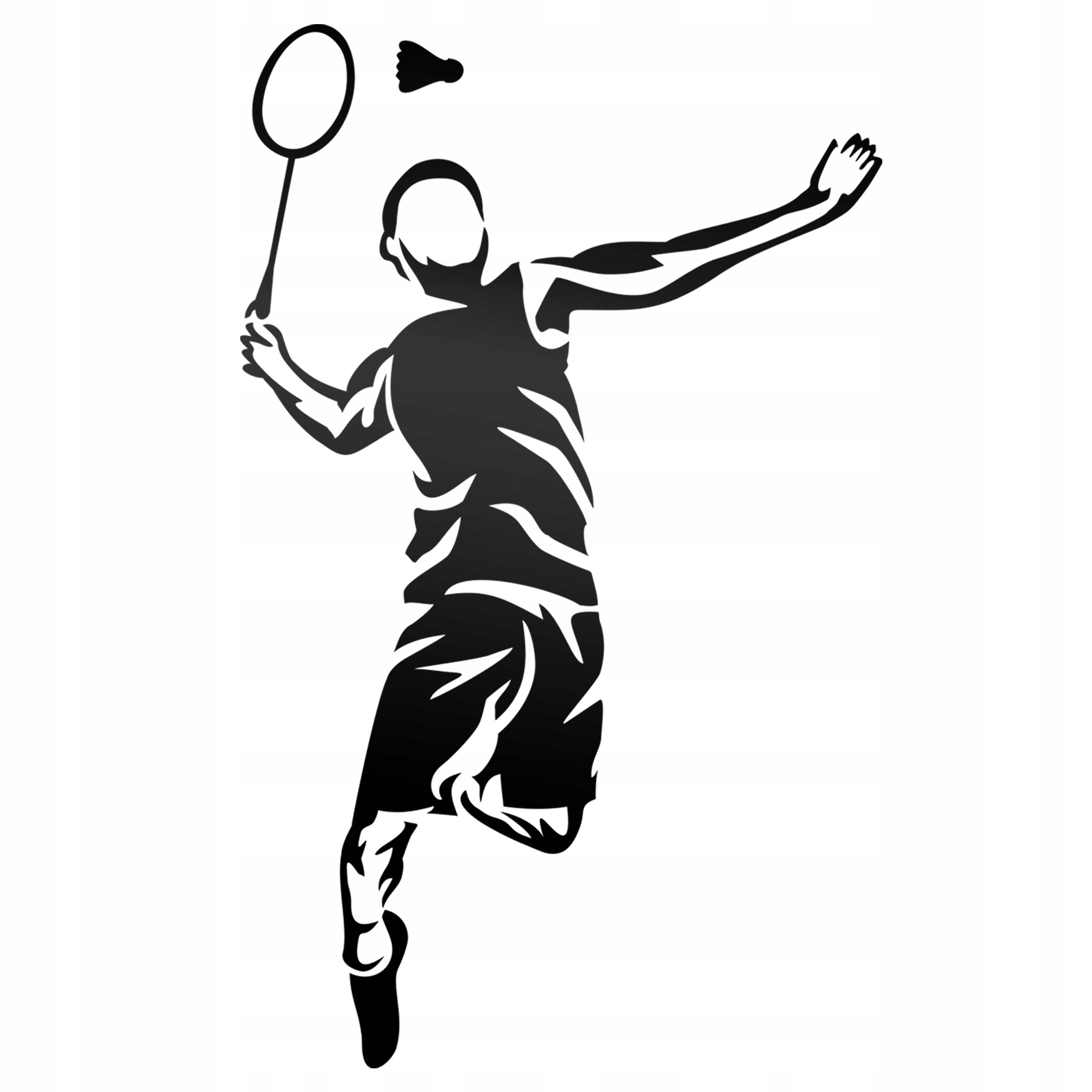 

Naklejka nalepka odblaskowa na samochód Badminton