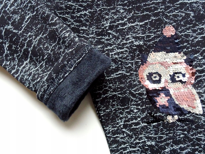 

Legginsy Na Futerku Sowa Cekiny Rozmiar 122/128