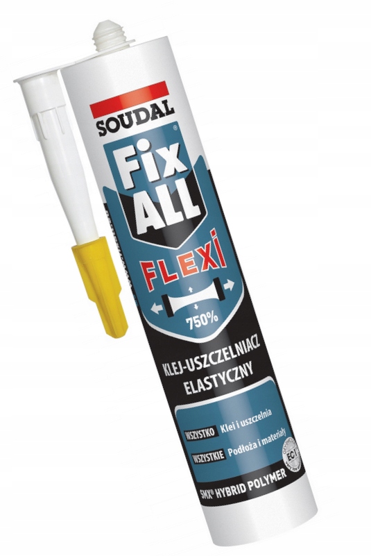 Soudal Flexi Elastyczny Fix All Klej Hybrydowy Uszczelniacz BIAŁY 290ml