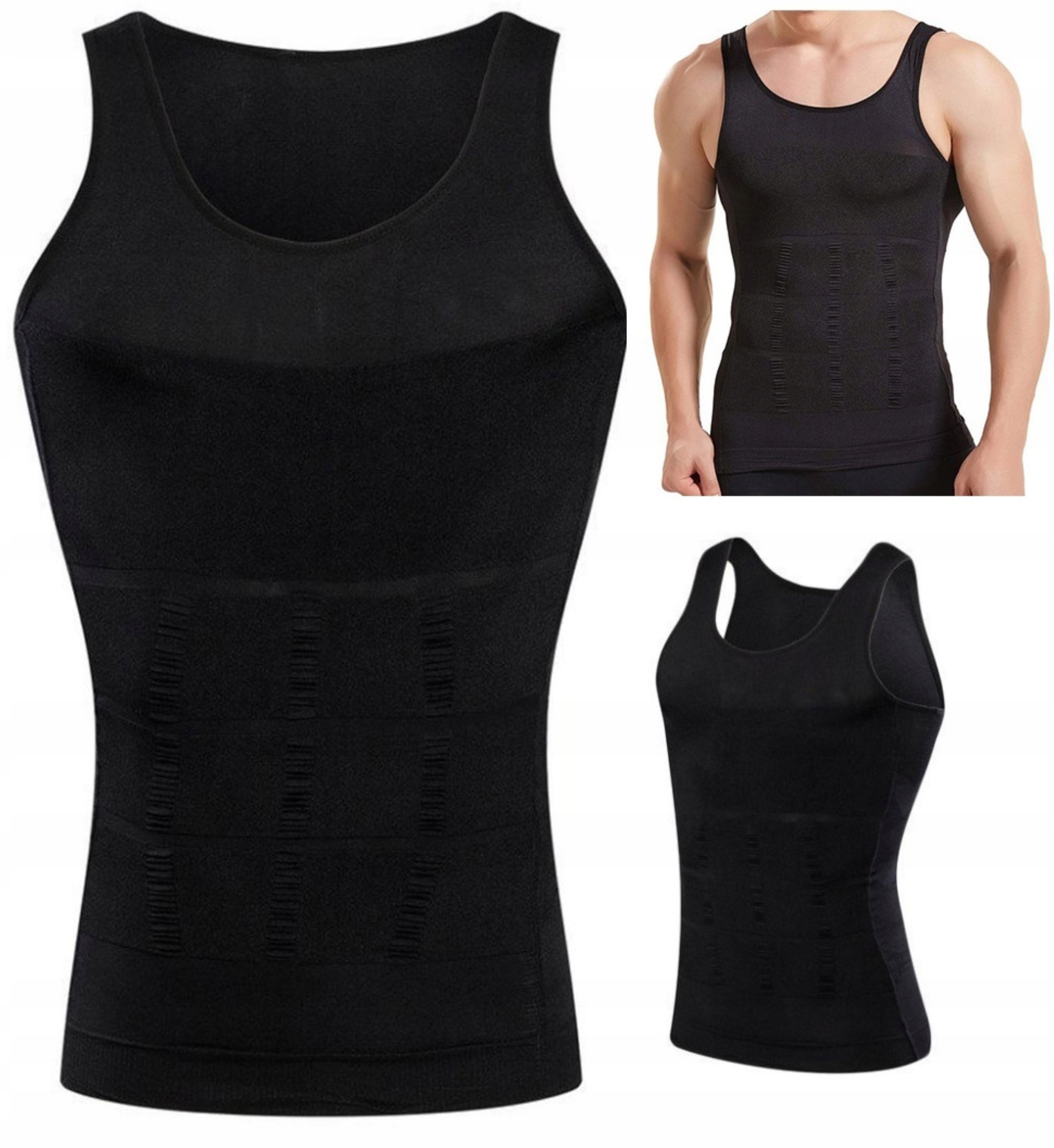 Podprsenka slim Tričko modelující zeštíhlující tričko černá L XL