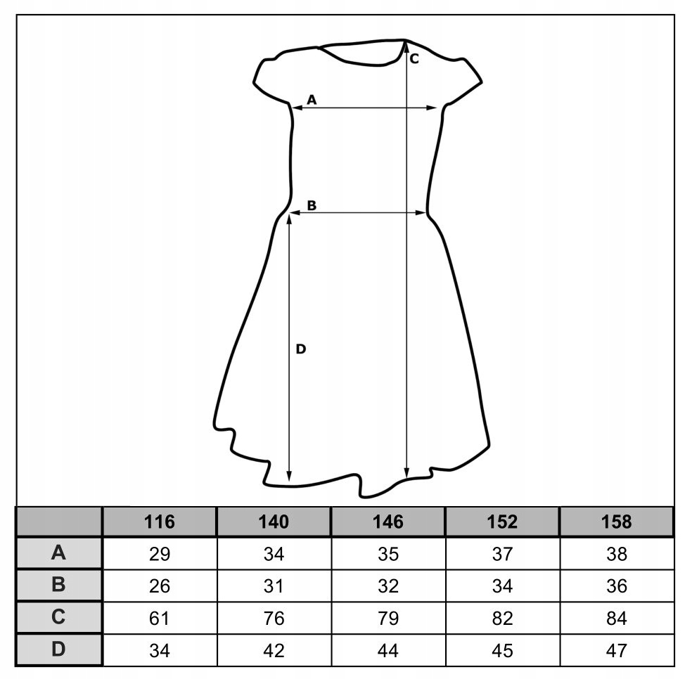 W029 Wizytowa sukienka z koronką PL roz 152 DE20 Kolor biały