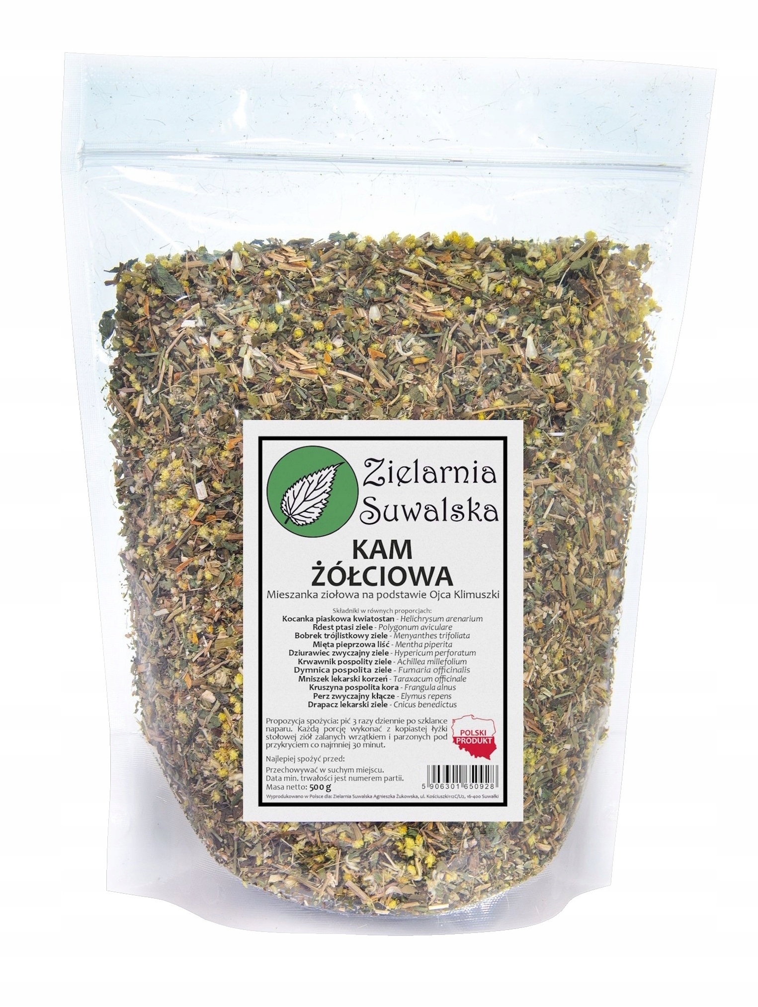Zielarnia Suwalska Kam żółciowa 500g Klimuszko