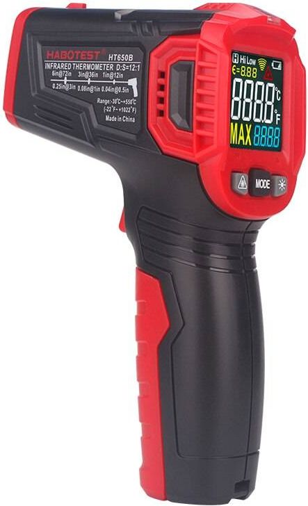 Pirometr laserowy z wyświetlaczem Habotest HT650B