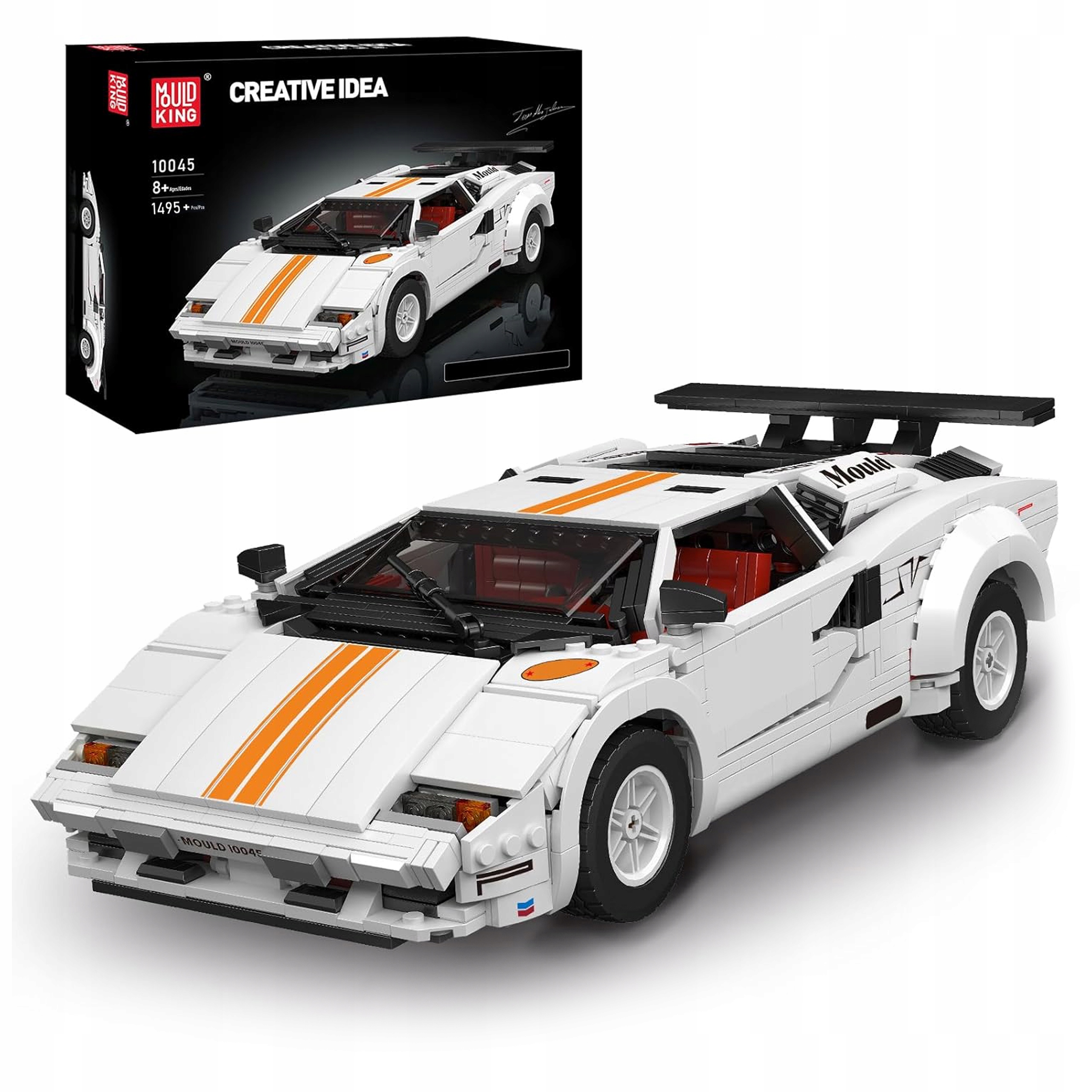Klocki Konstrukcyjne Mould King 10045 Supersamochód Sportowy 1:14 1495 Elem
