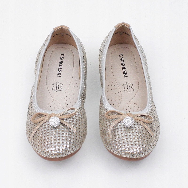 SOKOLSKI W24-276 BEŻOWE BALERINY SKÓRA r. 39 Marka T.SOKOLSKI