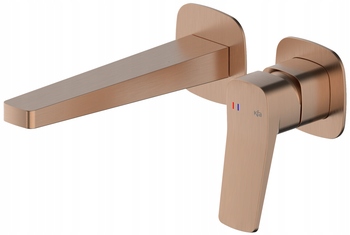 Kfa Podomietková Umývadlová Batéria Malaga, Brushed Rose Gold Pvd