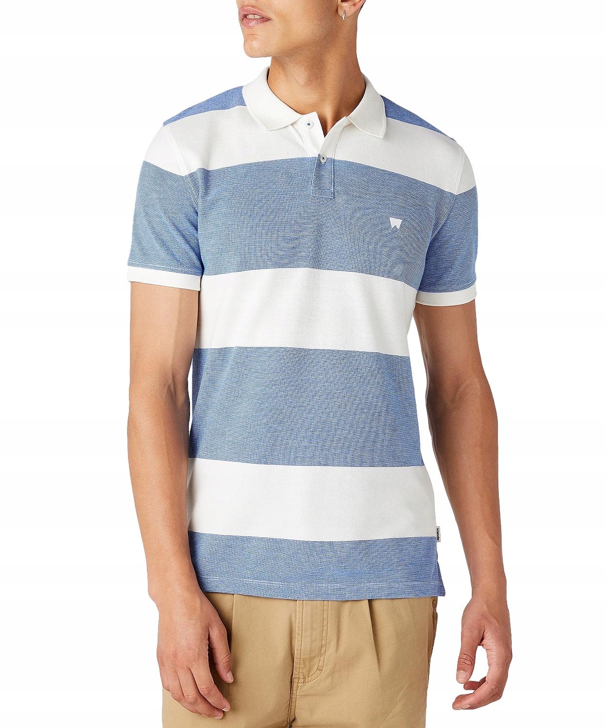 

Koszulka Wrangler Stripe Polo W7L5K4XV2 Blue M