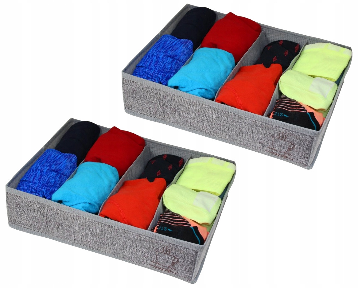 ORGANIZER NA BIELIZNĘ BIUSTONOSZE DO SZUFLADY 2 SZTUKI