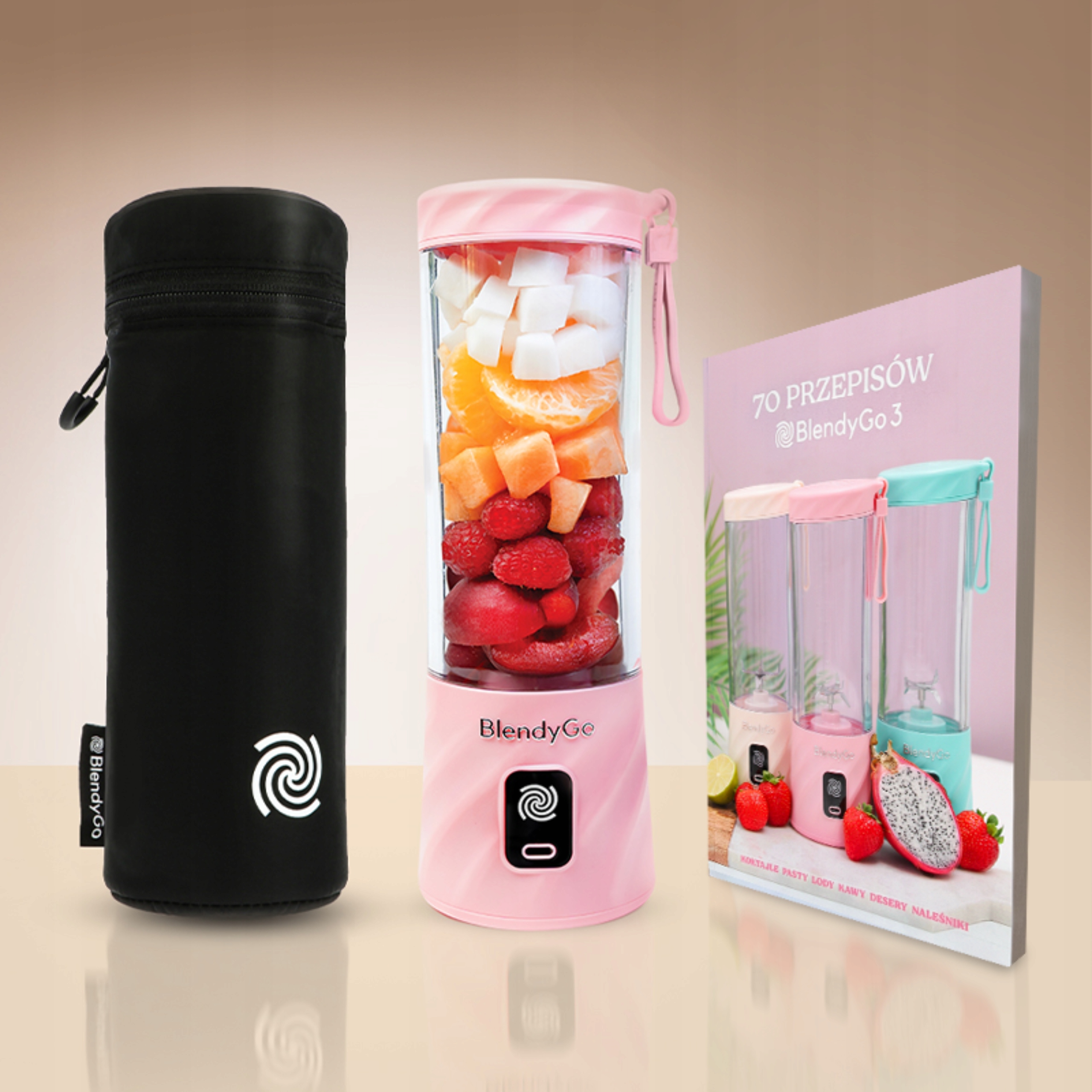 BLENDYGO 3 Blender Do Smoothie Przenośny Mini USB 550 ml BPA Free — miniatura 15