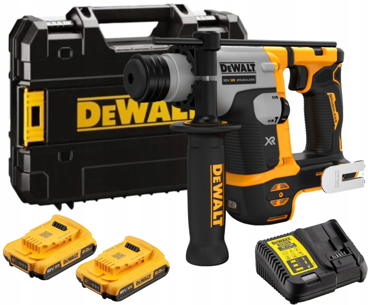 Dewalt Młot udarowy młotowiertarka Sds+ 18V 2x Akumulator 2,0Ah 1,4J 2F