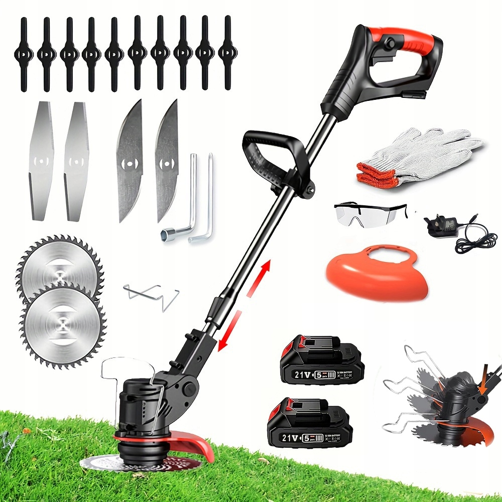 Aku Vyžínač Křovinořez Telescopic 21V 2AH Sada