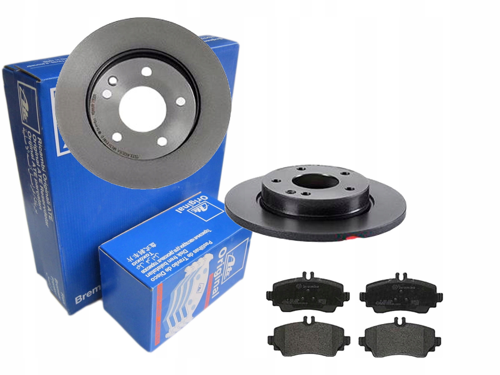 Диски колодки ATE передня MERCEDES A-Class W168