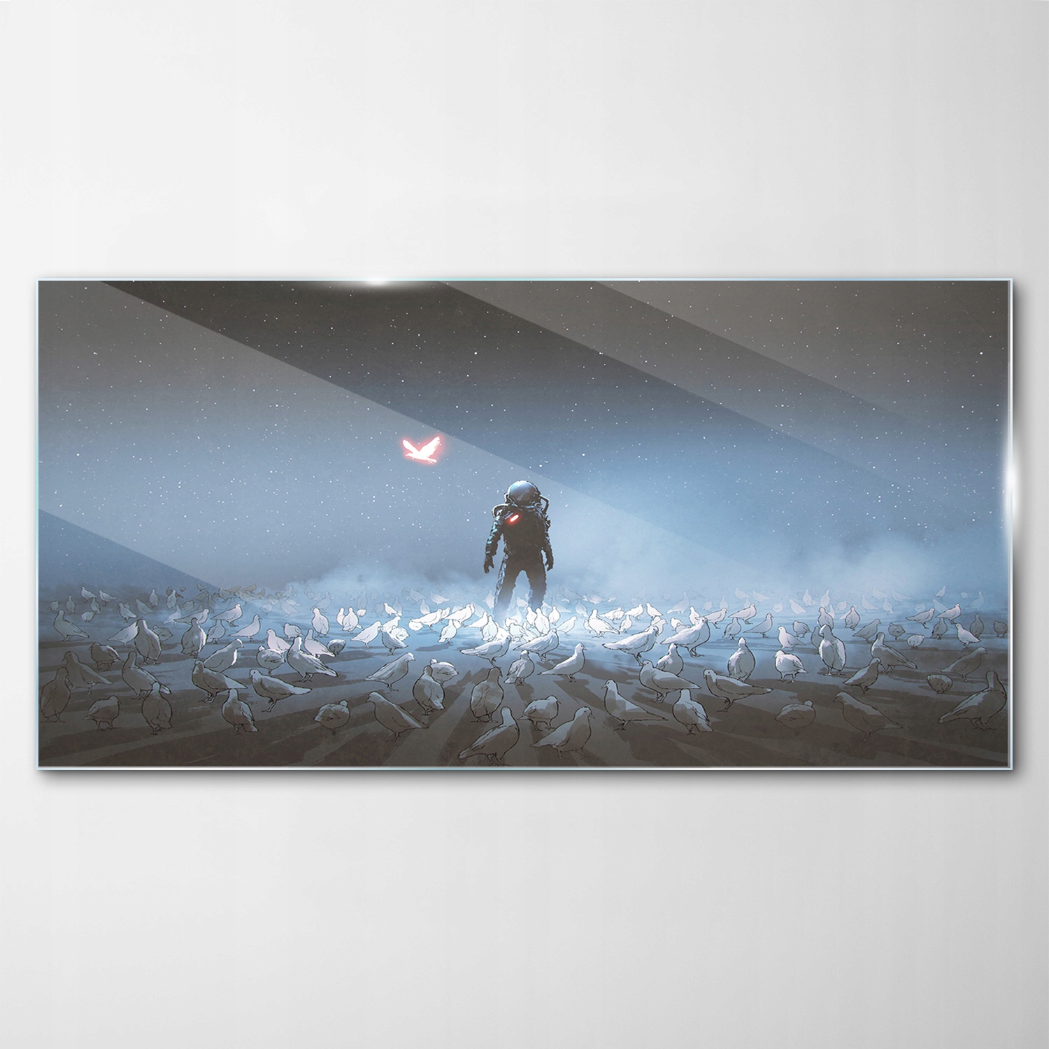 

Obraz na Szkle Dekor Astronauta Art Sztuka 140x70