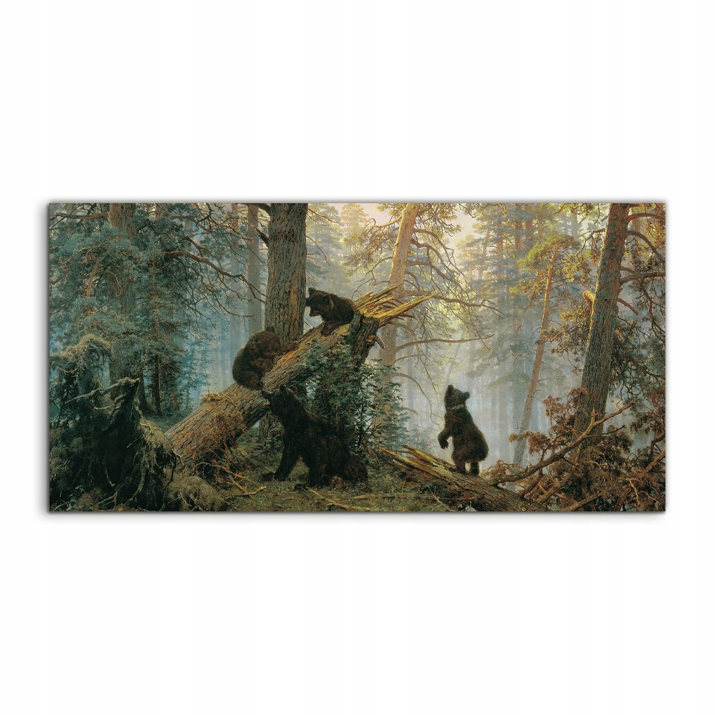 Obraz 140x70 na stenu Medvede v lese závesný
