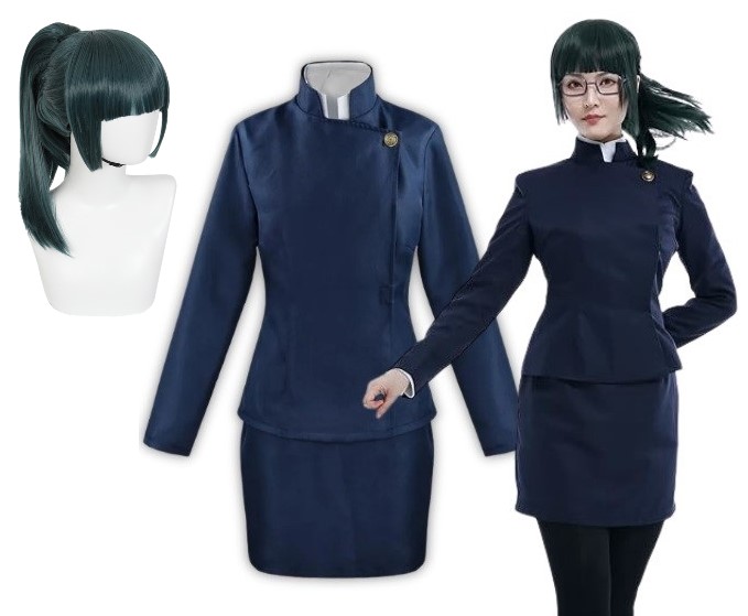 Kostým Převlek Anime Cosplay Maki Zenin Jujutsu 158 164 CM S