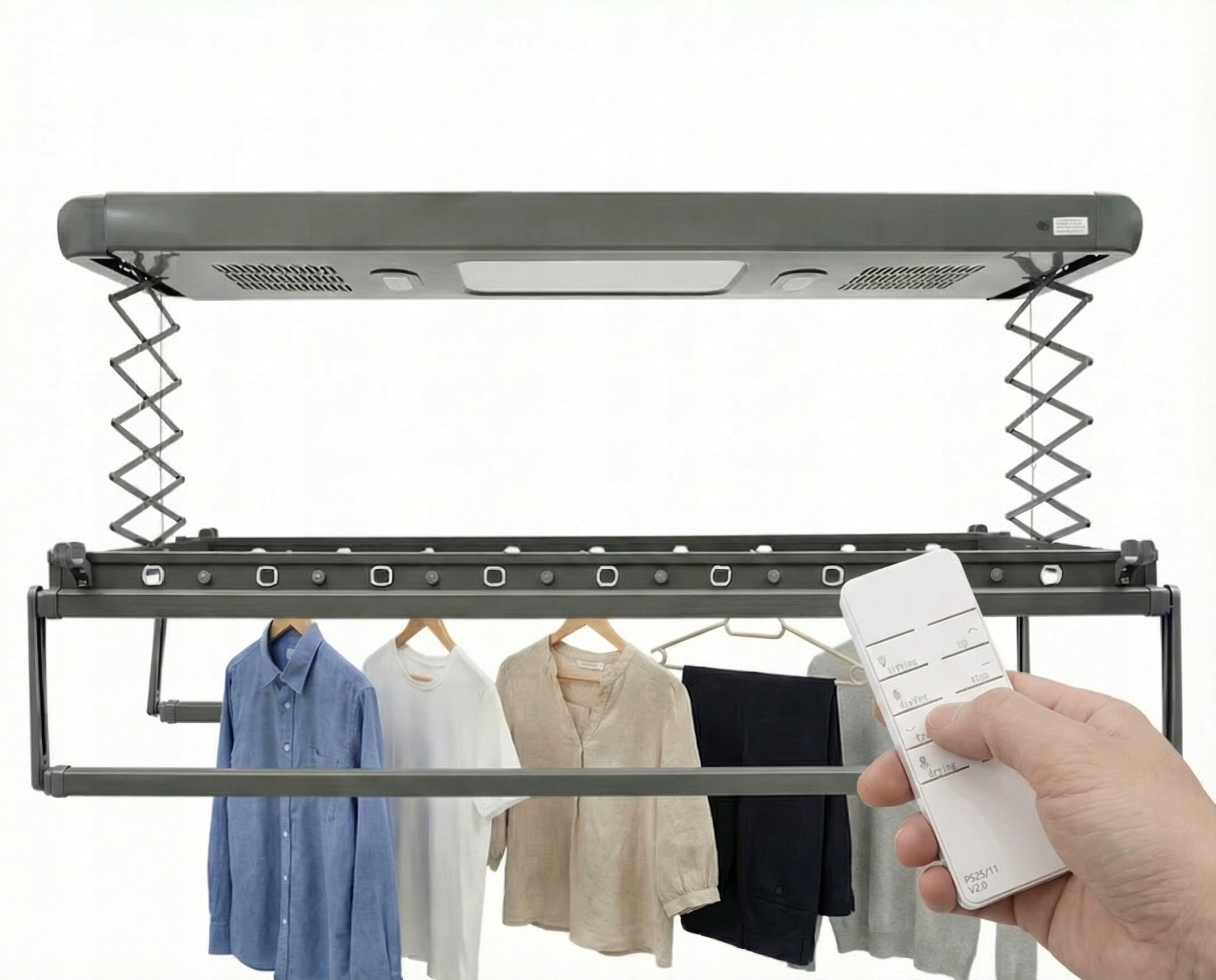 Levně Elektrická Sušák S Led Osvětlením, Přenosný Věšák Na Oblečení