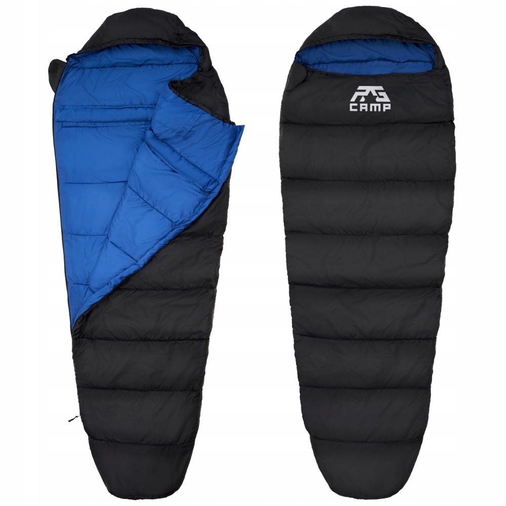 Śpiwór lekki Mumia turystyczny 210x80 Pokrowiec Rg Camp Comfort 250G Ciepły