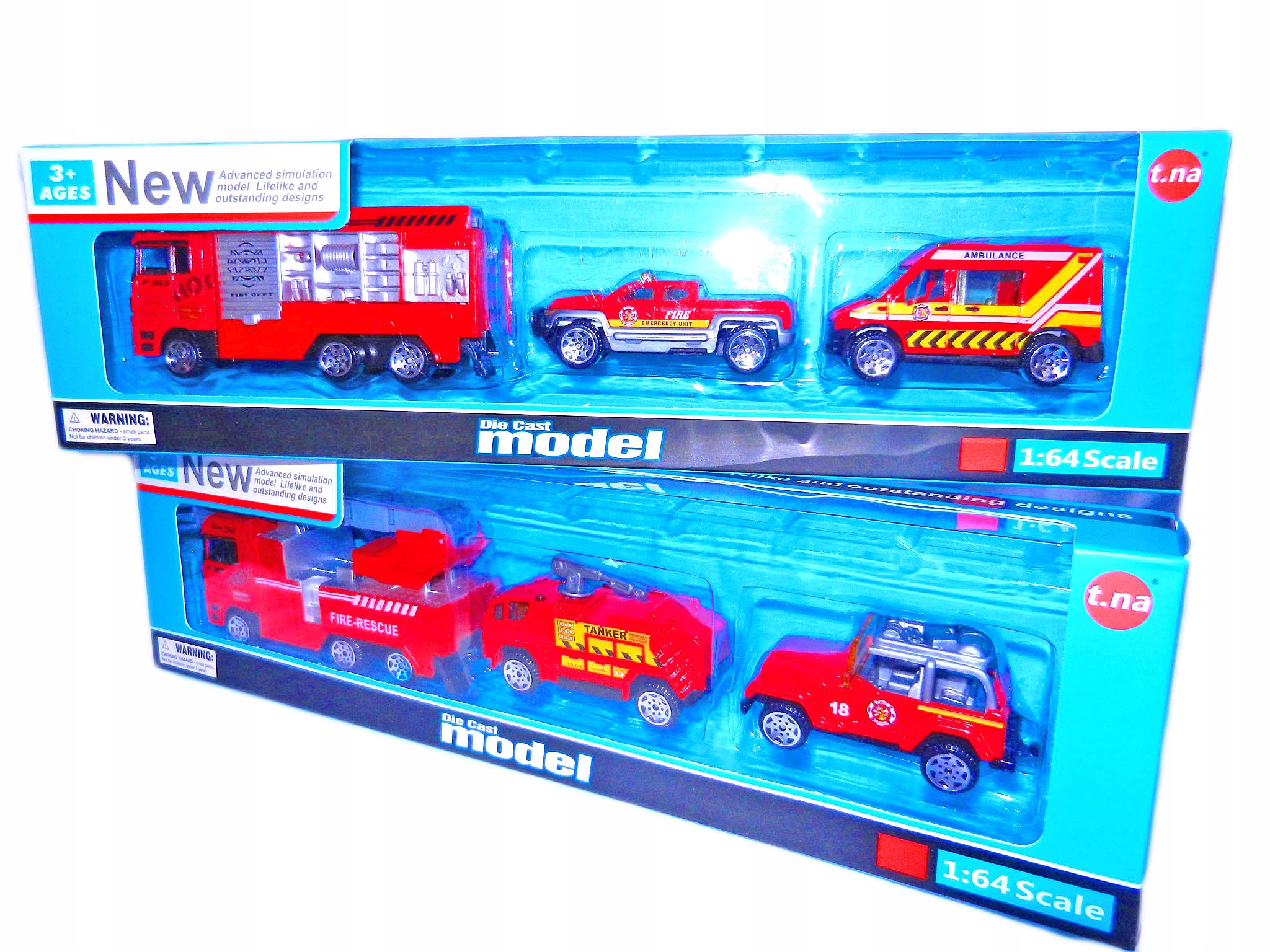 auta STRAŻ POŻARNA resoraki wóz strażacki METAL Kod producenta NO.TN-1049