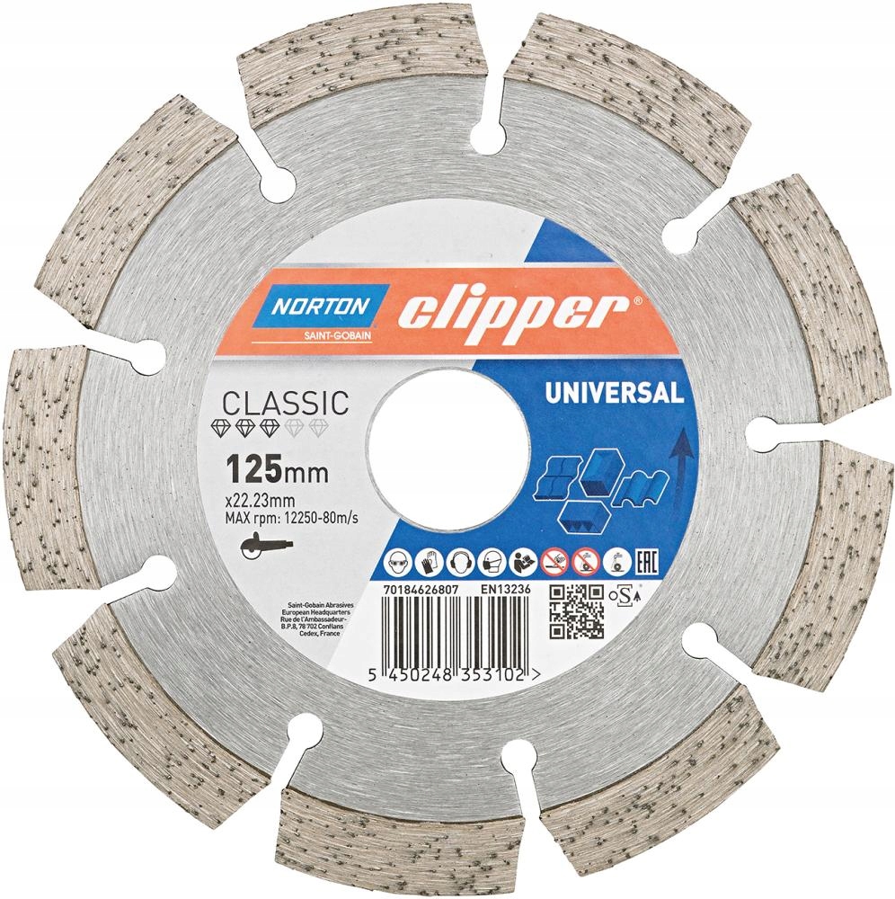 Clipper diamantový kotouč Cla Uni 18100 125x22,23 mm