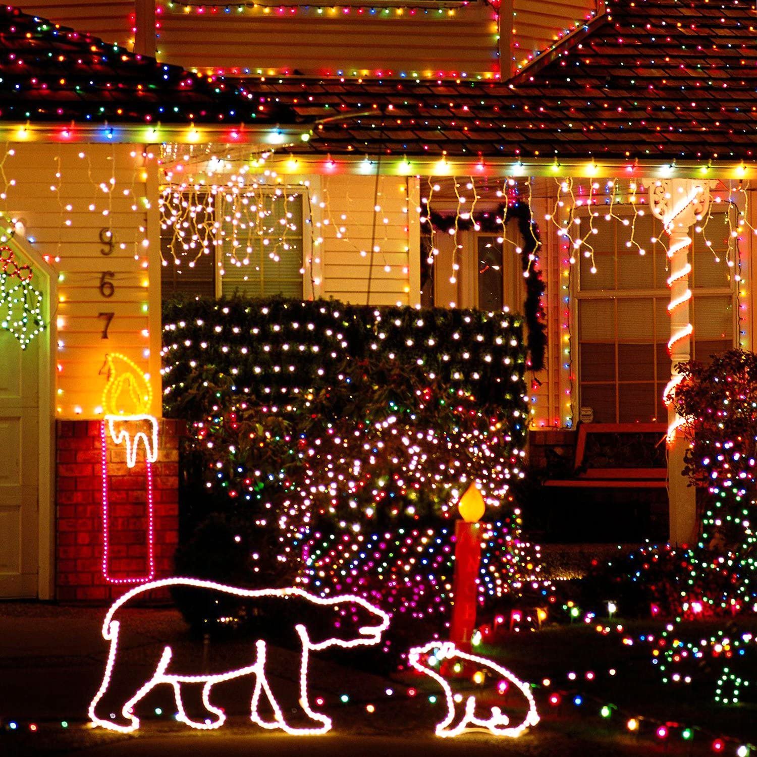 AUKEY TAŚMA LAMPKI 10 METRÓW RGB Z PILOTA 230V Moc 1 W