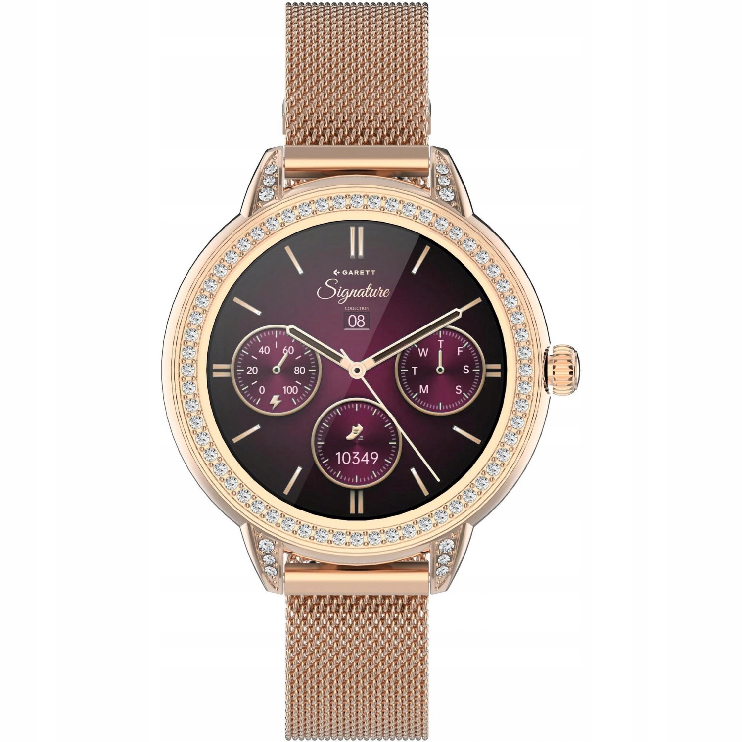 Dámske inteligentné hodinky Garett 5904238485118 ružové zlato