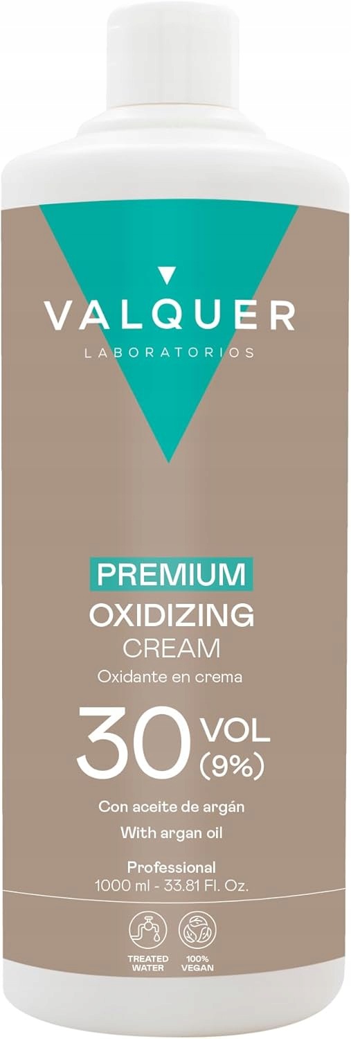 Valquer Laboratorios Oxidant 30VOL 9% 1L Argan Barvení Rozjasnění