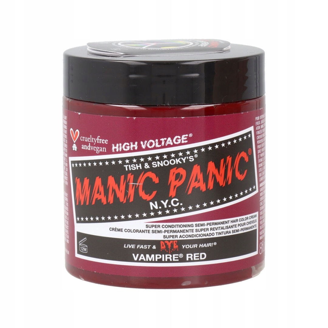 Koloryzacja Półtrwała Manic Panic Panic Czerwony Wegański () Vampir
