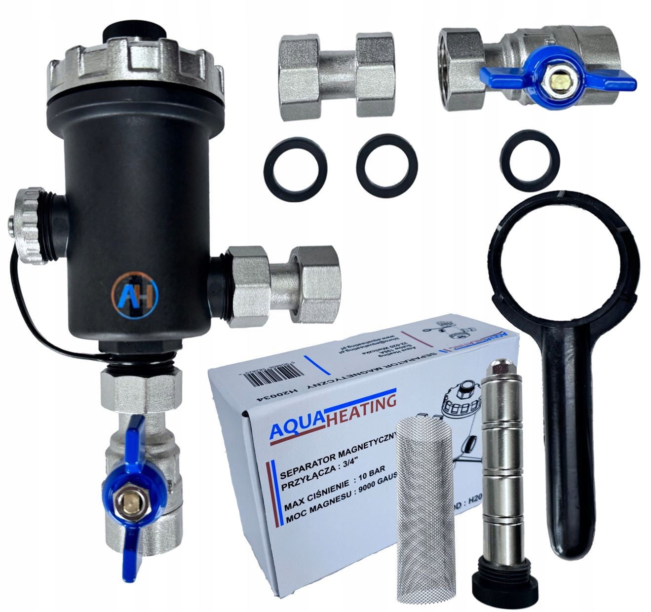 X-home Magnetický Filtr 3/4" DN20 Separátor Nečistot Odmulčovač C.o.