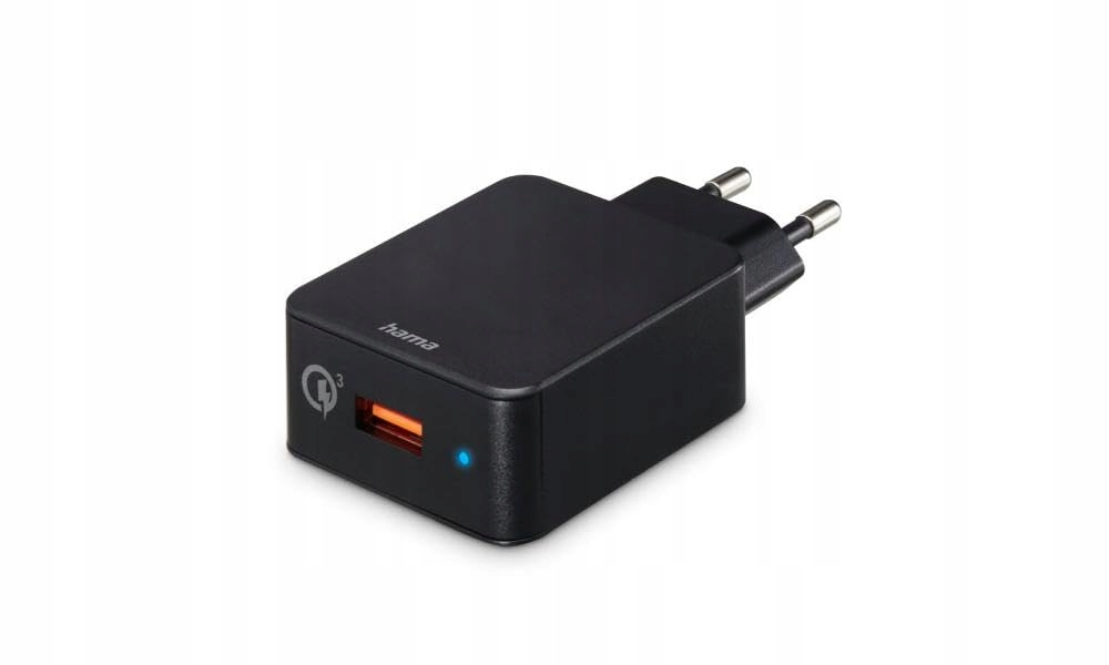 HAMA Szybka Ładowarka 19,5W USB-A Do Android iPhone Czarna — miniatura 4