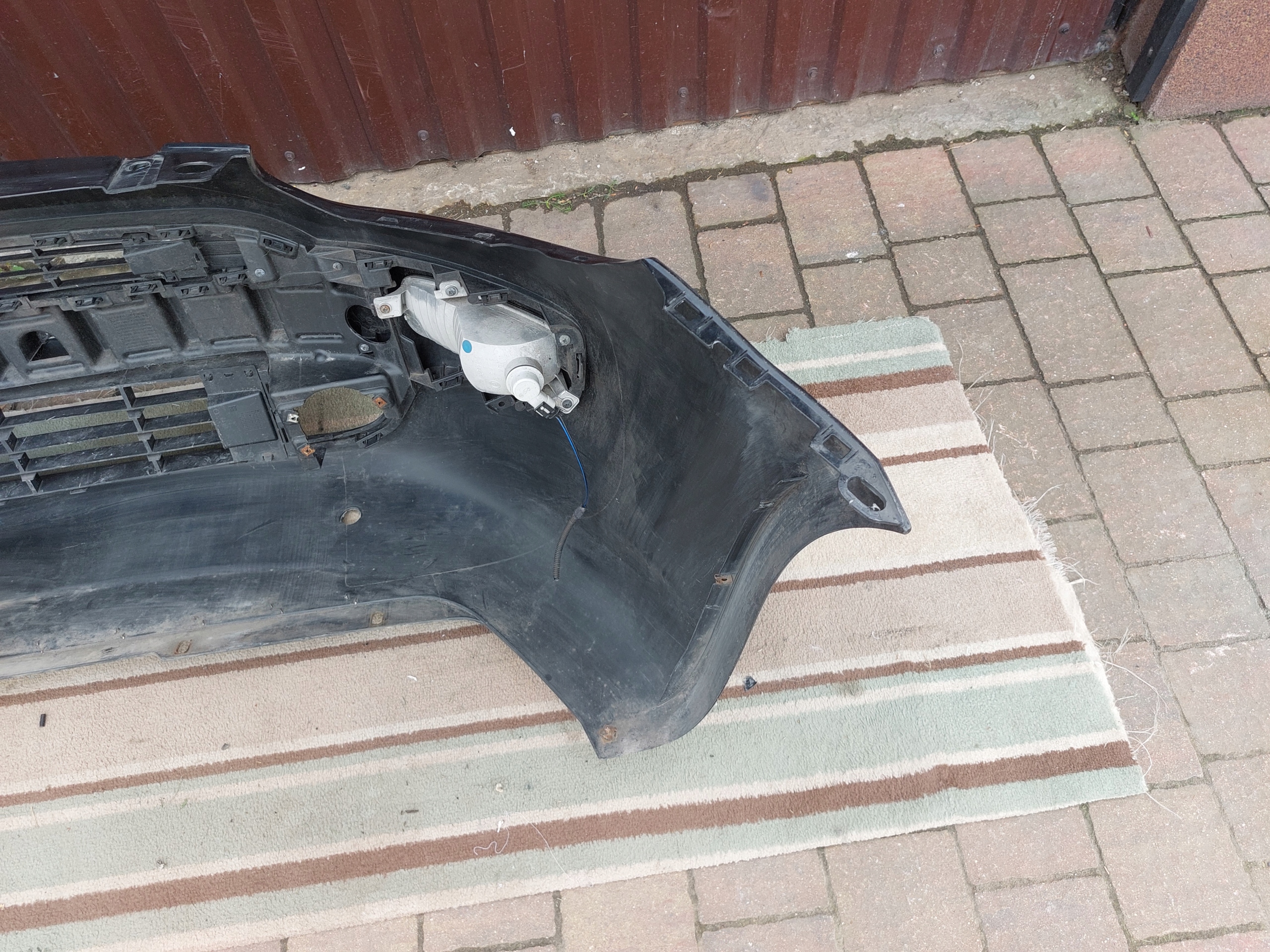 bumper front FIAT GRANDE PUNTO EVO black 10r