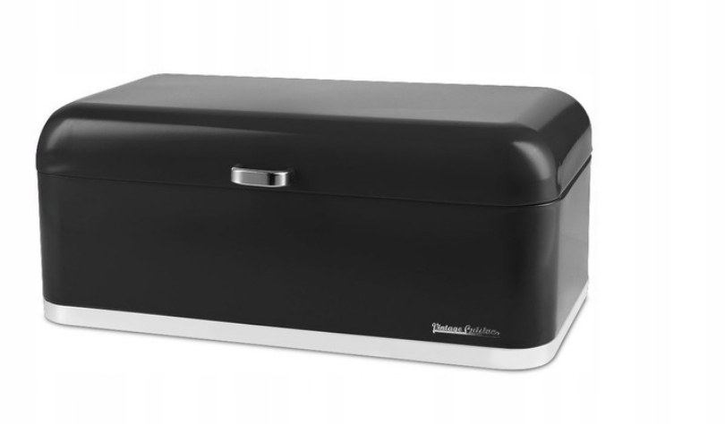 Chlebak jednoczęściowy Vintage Cuisine Retro czarny stal