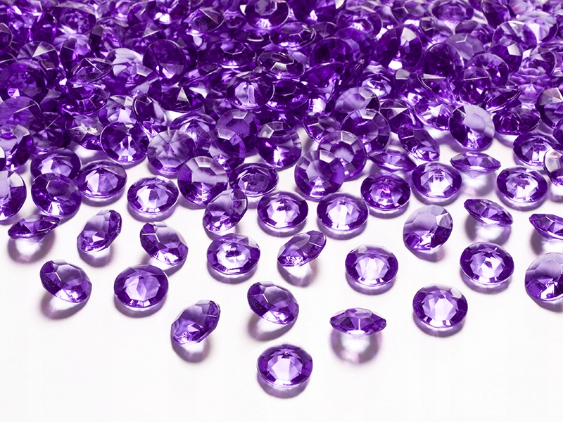 

Diamentowe Konfetti 12mm kryształy Śliwka 100szt