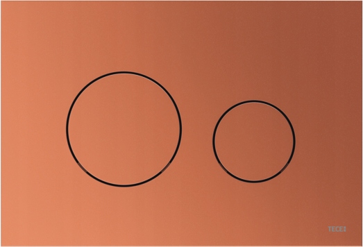 Tece Splachovacie Tlačidlo Pre Wc Teceloop, Červená Metalická Hnedá