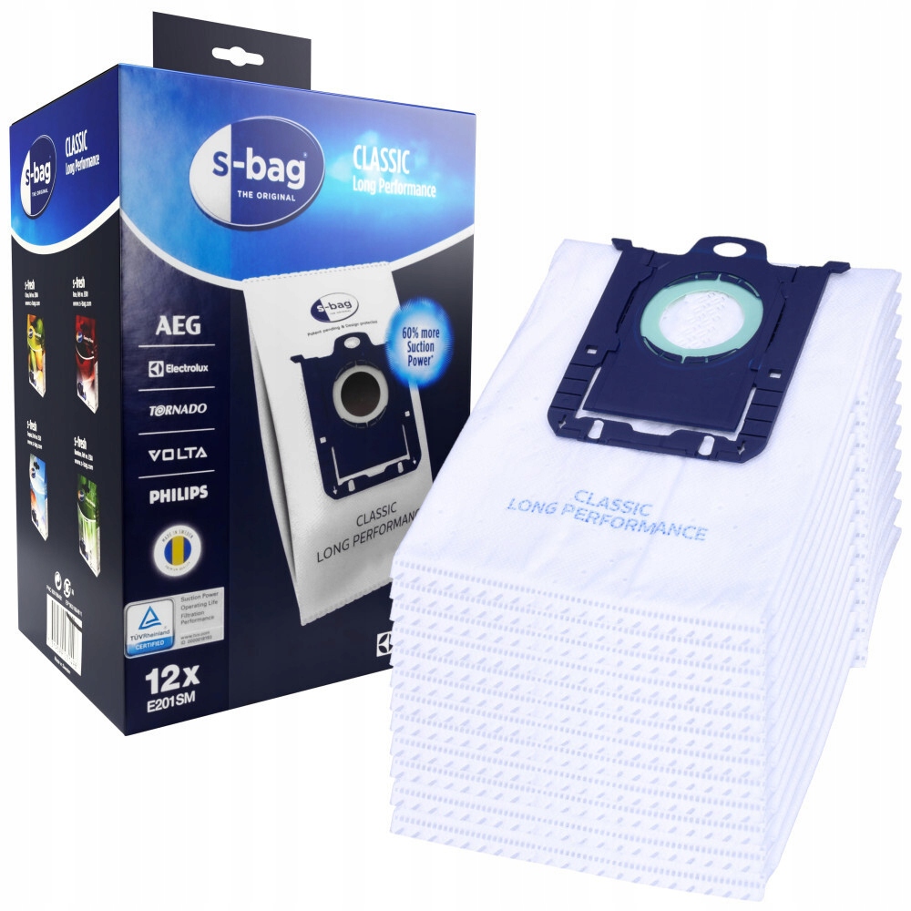 Electrolux s-bag Classic Long Performance Pack E201SM 12szt. Worki