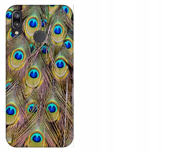 

Etui pokrowiec Huawei P20 Lite Pawie pióra