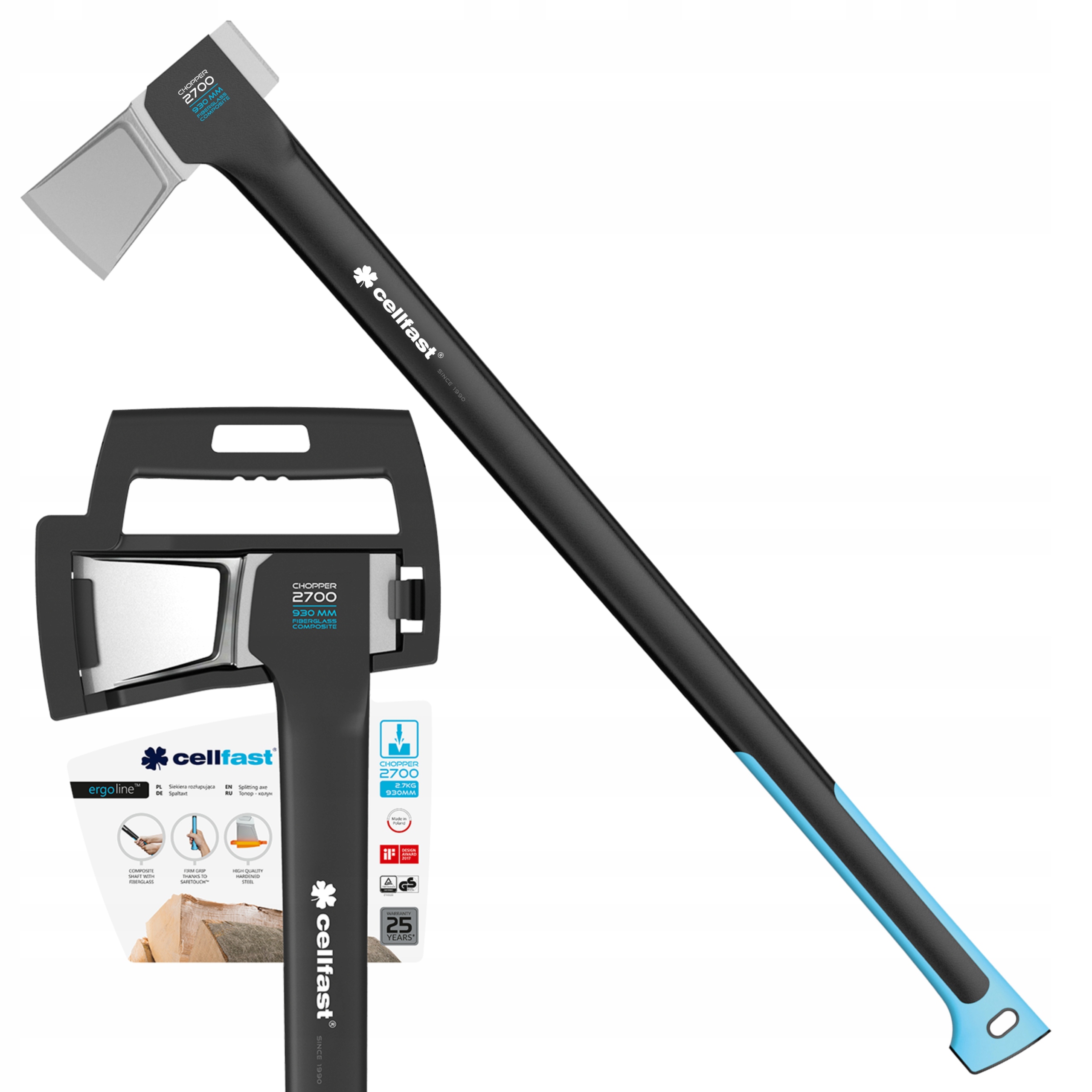 Štiepacia sekera Cellfast C2700 Energo 930 mm 2,7 kg