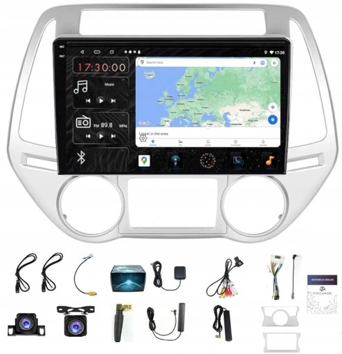 Rádio Navigácia Hyundai I20 2012-2014 Carplay Android Auto 4GB 64GB Sim