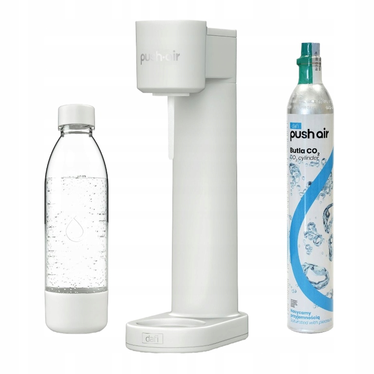 Dafi PushAir Výrobník Sody s CO2 náplní láhev 0,7 l písková
