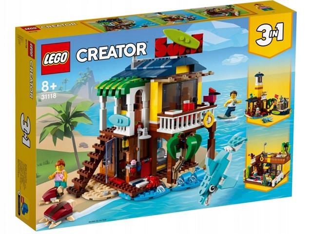 stavebnice Lego Creator Surfařský Dům Na Pláži 31118