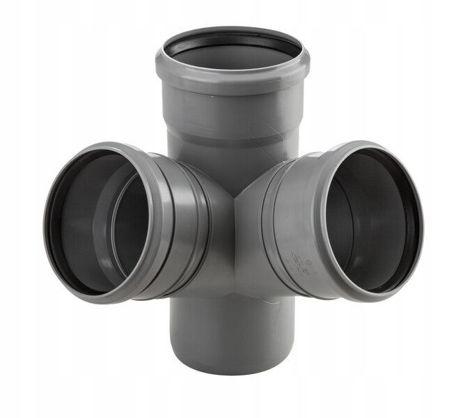 Čtyřhran Pp-ht dvouplošný 110x110x110/67 sanitární, pro kanalizaci