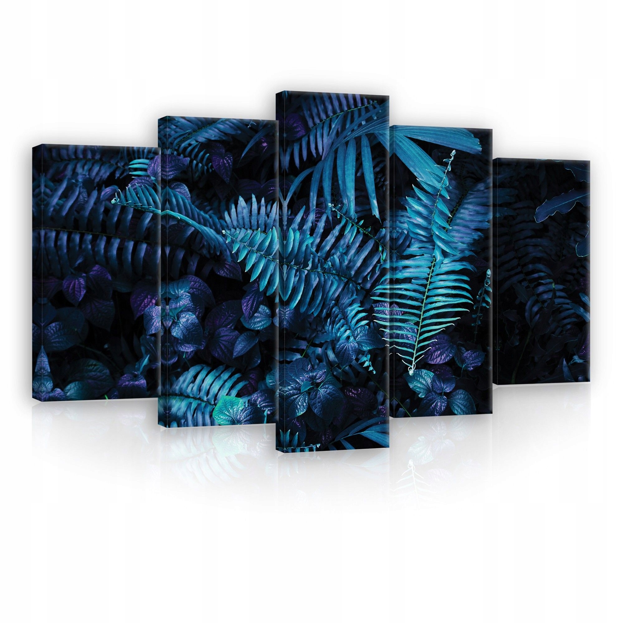 Obraz 100x60 Tropické listy kapradí džungle příroda zeleň textura vzor