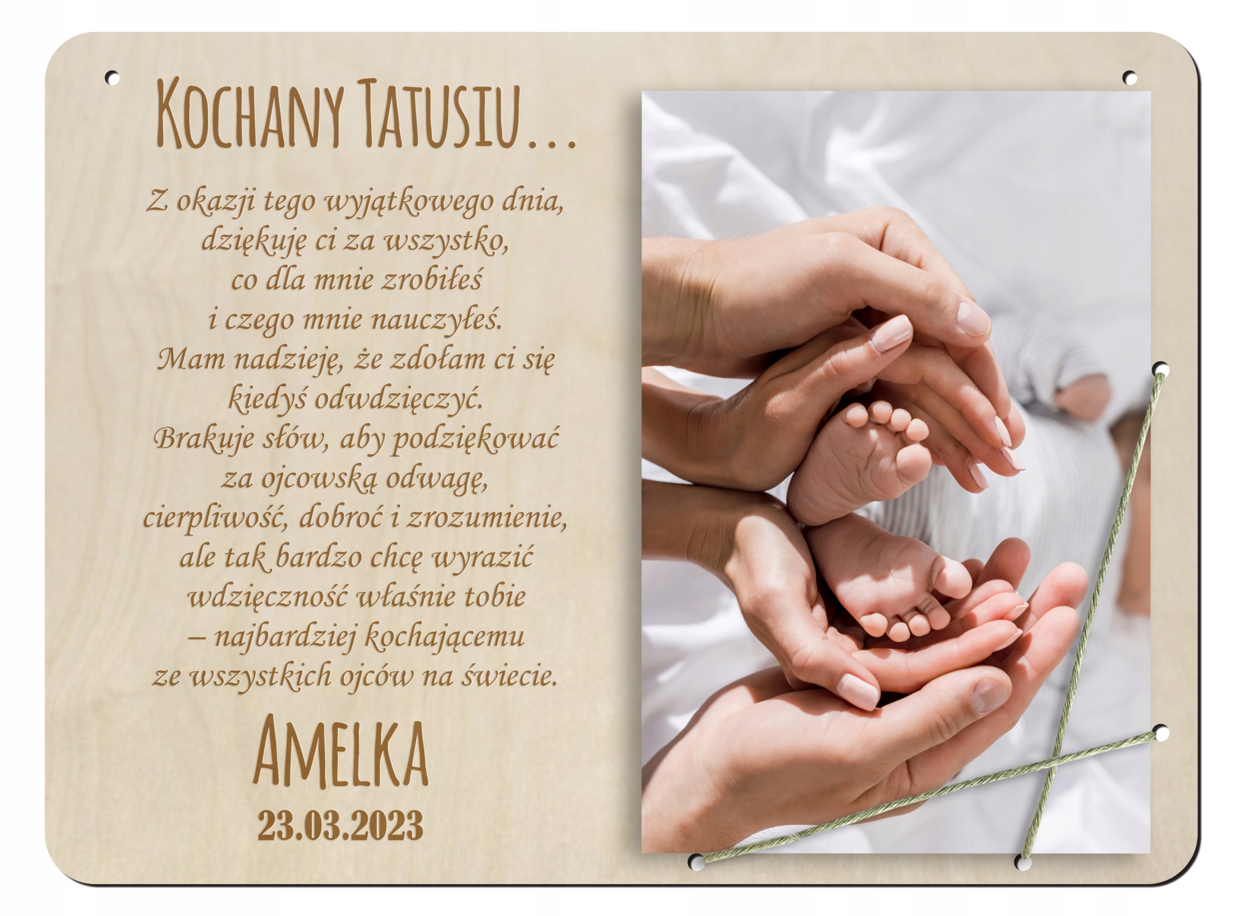 

Ramka zdjęcie na Dzien Ojca Taty upominek