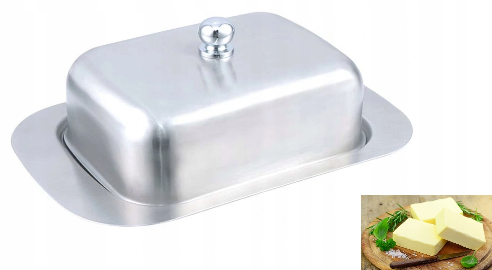 

Maselniczka Maselnica Stalowa Srebrna Kinghoff