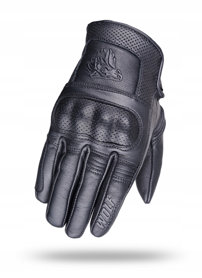 LEKKIE MOCNE RĘKAWICE MOTOCYKLOWE SKÓRA WOLF 2XL Rozmiar XXL